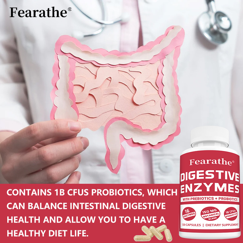 Digestive Enzyme Blend - Digestive Enzyme + Prebiotics Capsules -