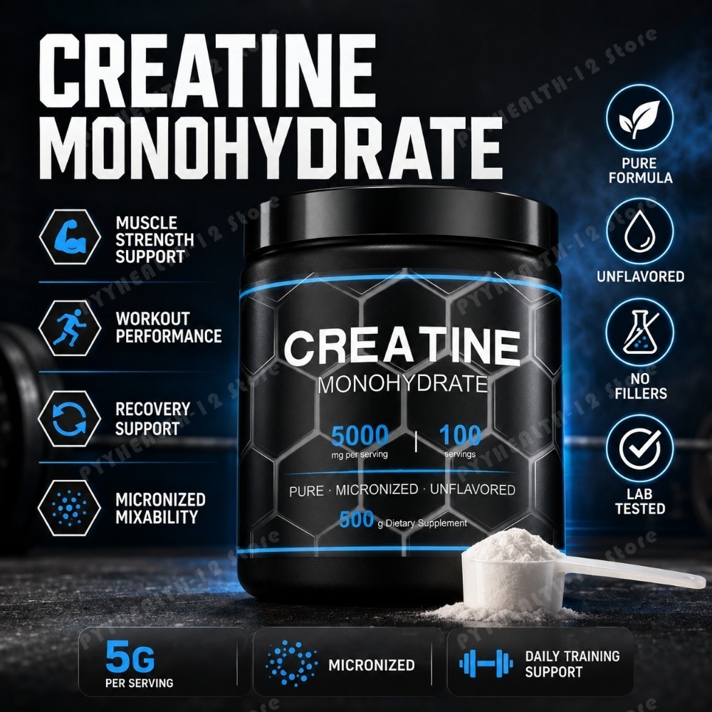 Creatine Monohydrate Powder - NurtureNova Micronized Creatine Monohydrate Powder 500g