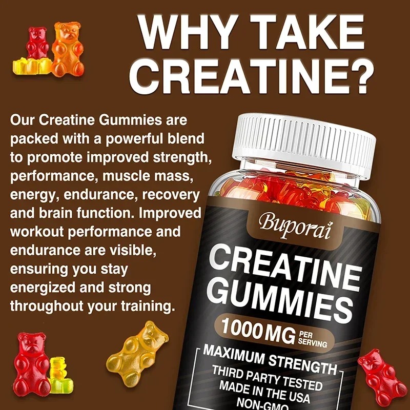 Creatine Monohydrate Gummies - - огляд і ціна Creatine Monohydrate Powder