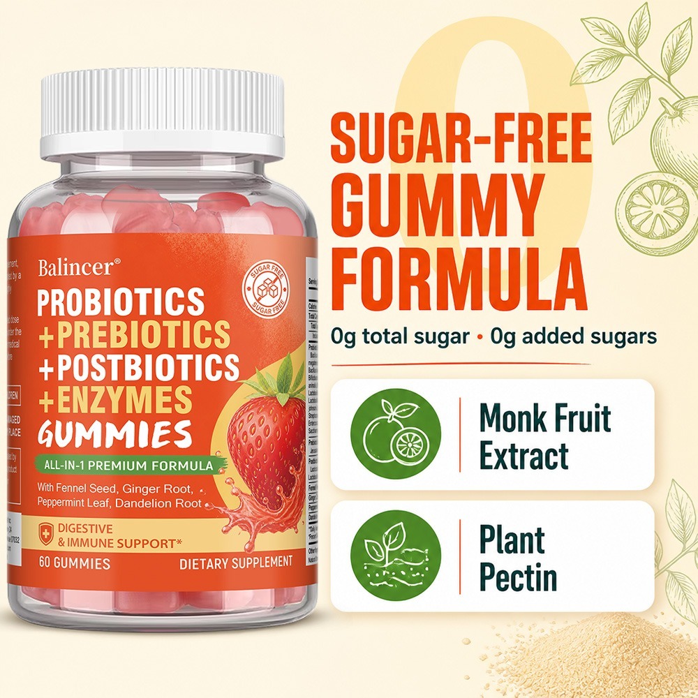 Probiotic Gummies - Contains P - огляд і ціна Digestive Enzyme Blend
