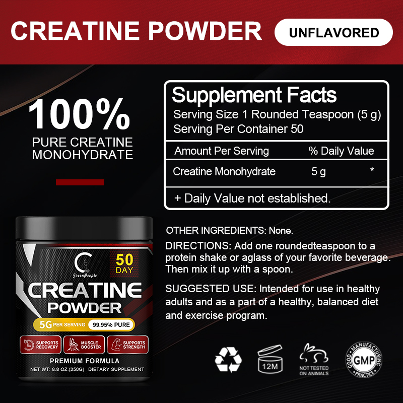 GPGP GreenPeople Creatine Mono - огляд і ціна Creatine Monohydrate Powder