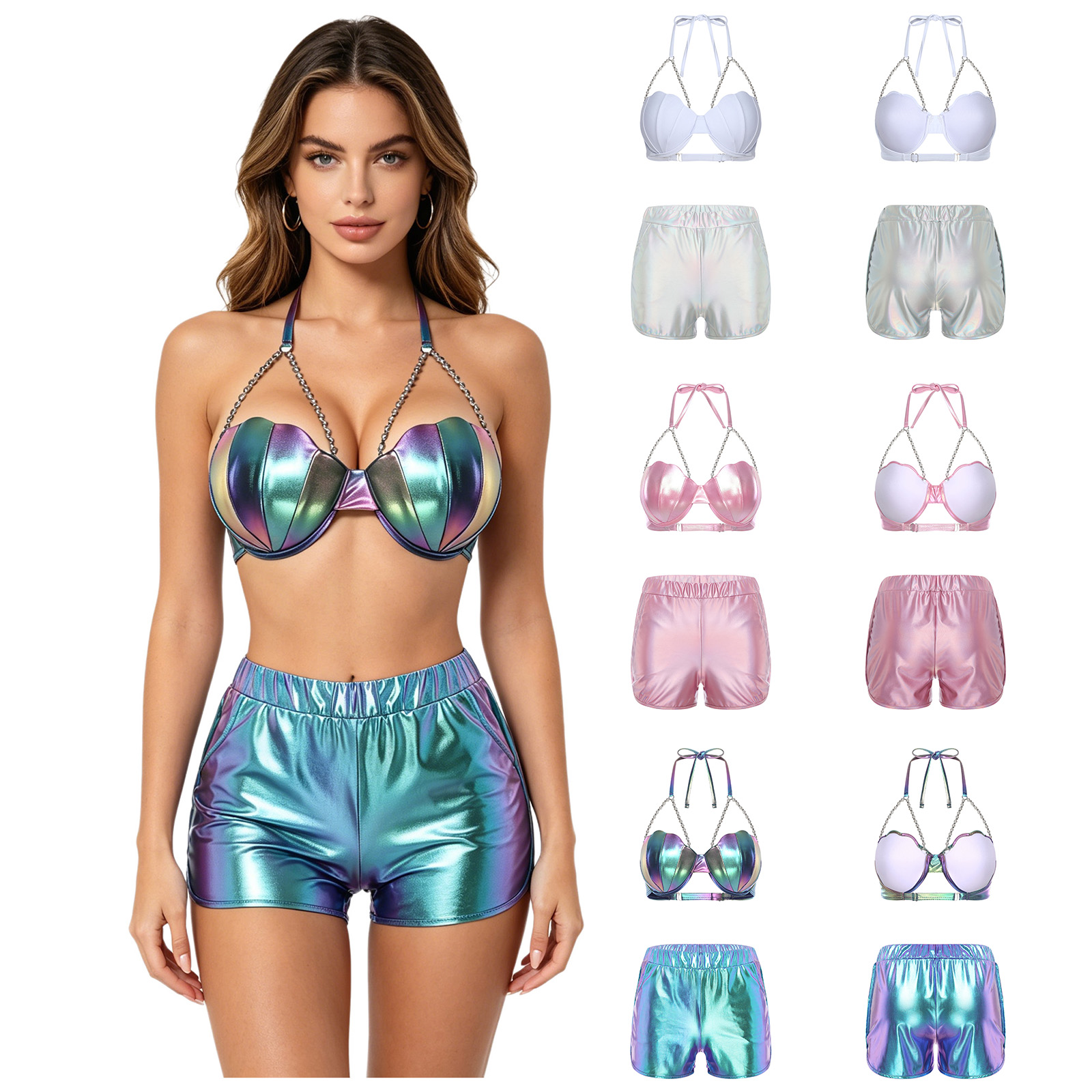 Women Metallic Shiny Swimwear  - огляд і ціна Fitness & Nutrition Lab