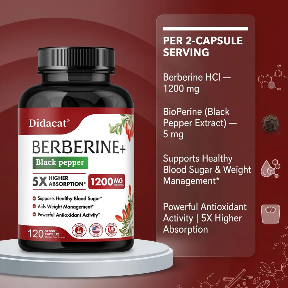 Berberine Supplement 1200mg -  - огляд і ціна Apple Cider Vinegar Pill