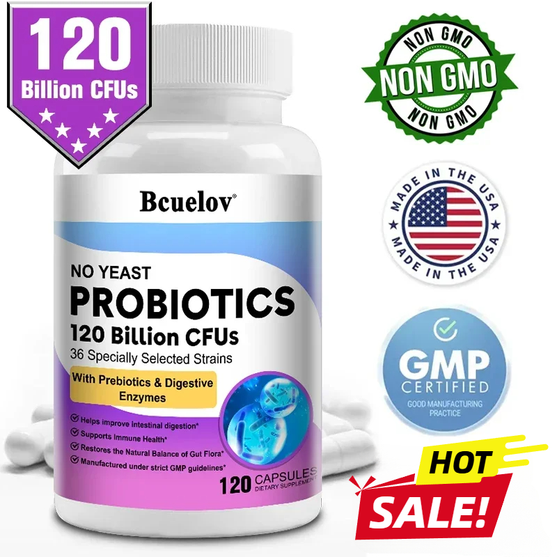 Probiotics 120 Billion CFU 36  - огляд і ціна Digestive Enzyme Blend